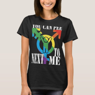 Sie können neben mir weibliche Bi ohne Legende pin T-Shirt