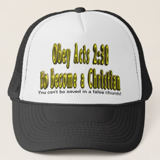 Sie können nicht in einem falschen Kirchenhut Truckerkappe