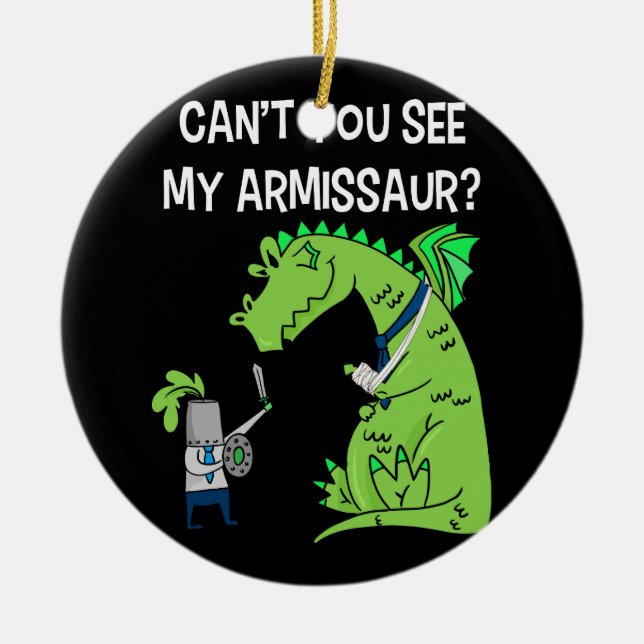 Sie können nicht sehen, Armisaur gebrochen Arm Han Keramik Ornament (Vorne)