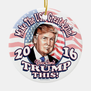 Sie können nicht Trumpf dieser Trumpf 2016 Keramikornament