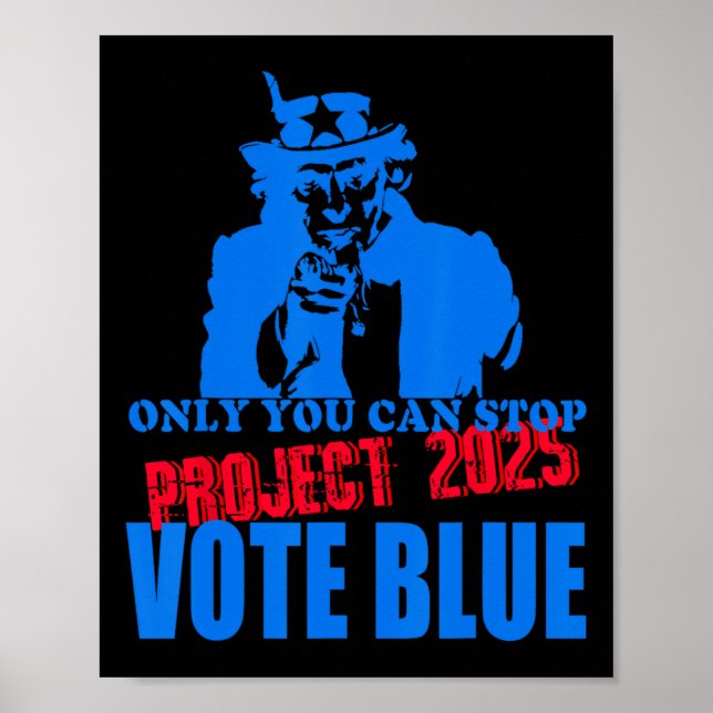 Sie können Projekt 2025 anhalten Anti-Trump-Abstim Poster (Vorne)