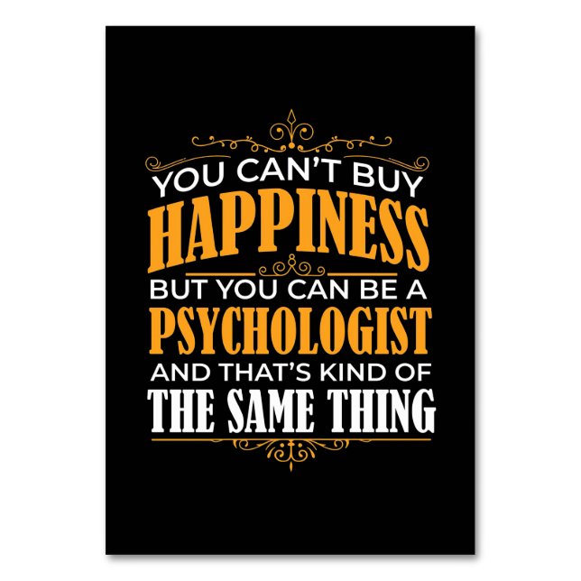 Sie können Psychologe sein Tischnummer (Vorderseite)