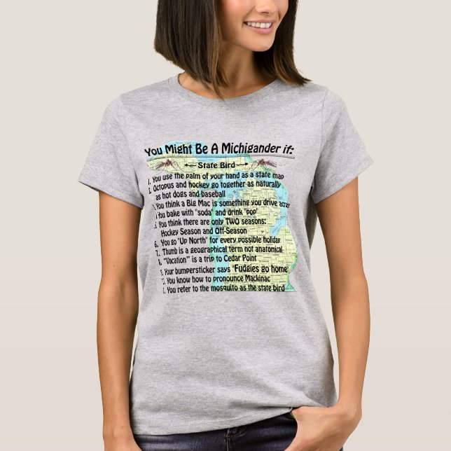 Sie könnten ein Michigander sein, wenn T-Shirt (Vorderseite)