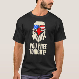 Sie kostenlos Heute Abend Patriotic American Bald  T-Shirt