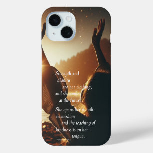 Sie lächelt im Fall des Future Phone Case-Mate iPhone Hülle