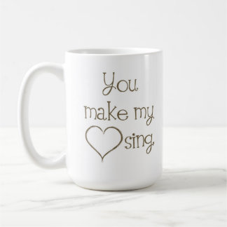 Sie lassen mein Herz Tasse singen