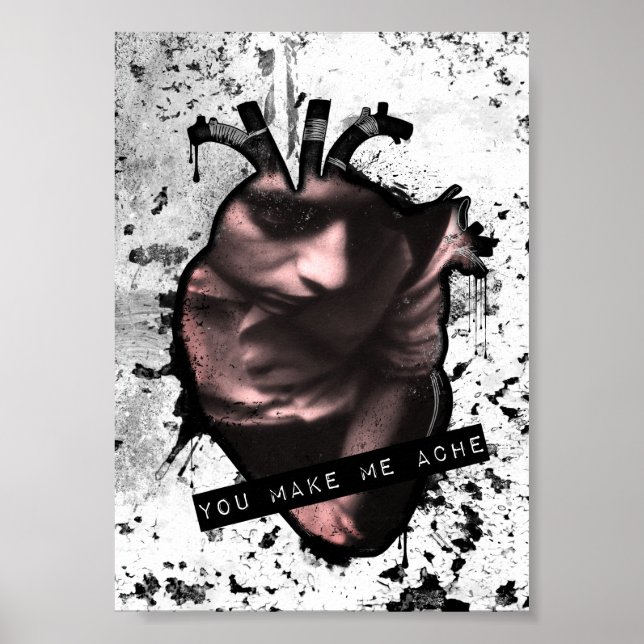 Sie lassen mich anatomisches Herz schmerzen Poster (Vorne)