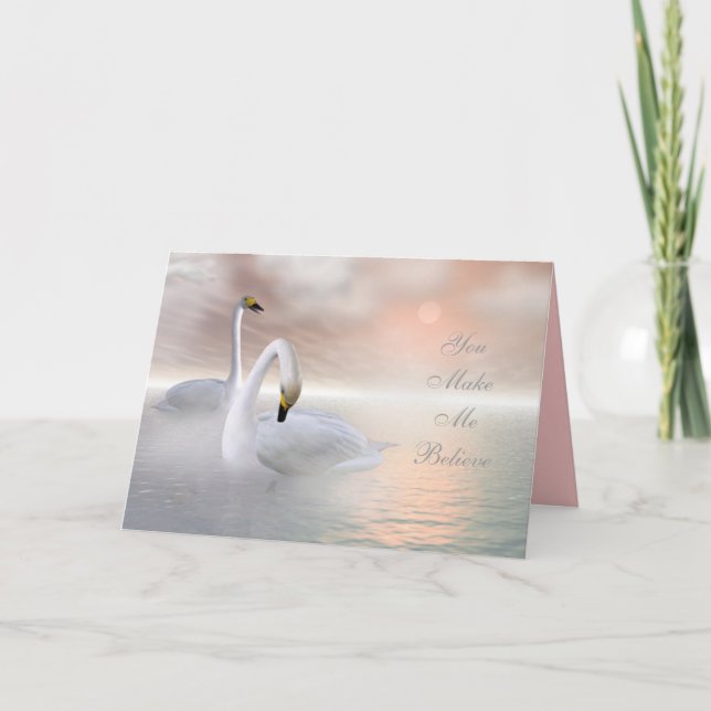 Sie lassen mich glauben, Valentine Feiertagskarte (Vorderseite)