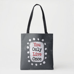 Sie leben nur einmal YOLO Totasche Tasche