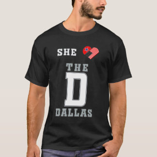 Sie Liebe das Herz der amerikanischen D-Shirt Dall T-Shirt