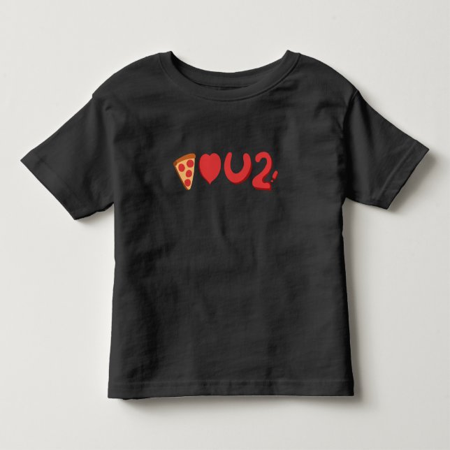 Sie Liebe Pizza, na ja, Pizza Liebe Sie auch! Kleinkind T-shirt (Vorderseite)