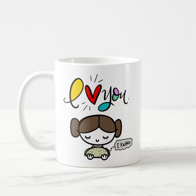 Sie Liebe Tacos, handschriftlich Kaffeetasse (Links)