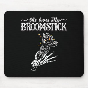 Sie liebt meinen Besenstiel, ich mag ihr Kürbis-Pa Mousepad