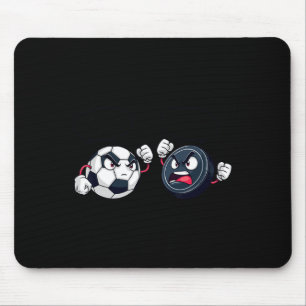 Sie liebt mich mehr Fußball Hockey für Frauen Mousepad