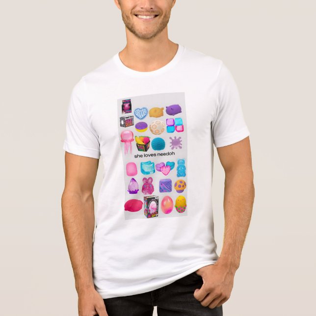 Sie liebt NeeDoh Tri-Blend Shirt (Vorderseite)