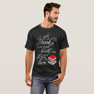 Sie liest Bücher, während man Luft auffüllen Li T-Shirt