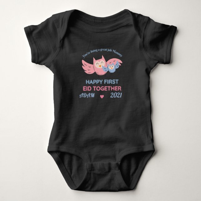 Sie machen eine großartige Arbeit Mommy HAPPY ERST Baby Strampler (Vorderseite)