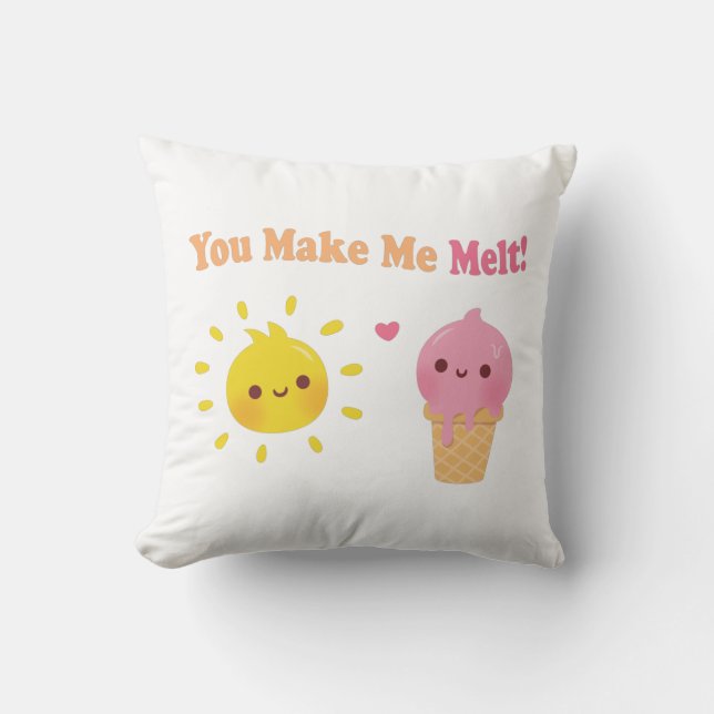 Sie machen mich zum Melt, schneiden Liebe Puppen S Kissen (Vorderseite)
