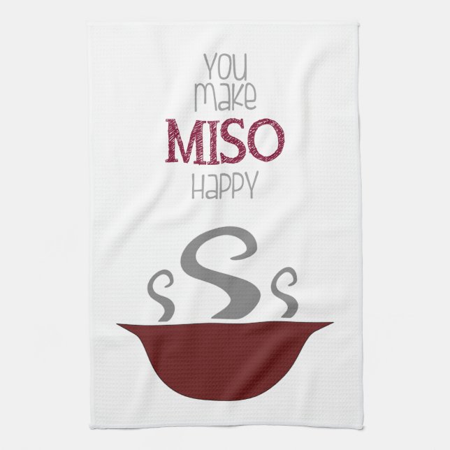Sie machen MISO glückliches Geschirrtuch (Vertikal)