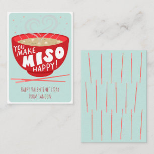 Sie machen Miso Happy Valentine's Note Card Mitteilungskarte
