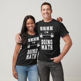 Sie macht Mathe-Heft, lustige Fitness T-Shirt