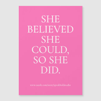 Sie machte eine benutzerdefinierte Magnetkarte, ei Magnetkarte