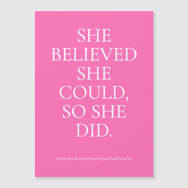 Sie machte eine benutzerdefinierte Magnetkarte, ei Magnetkarte (Vorderseite)