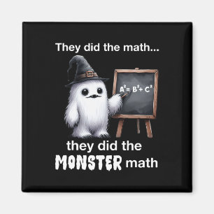 Sie machten die Monster-Mathe Yeti Lustiger Hallow Magnet