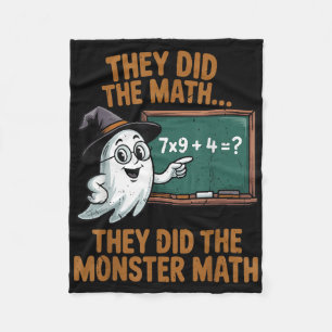 Sie machten Monster-Mathe-Lehrer-Halloween-Kostüm  Fleecedecke