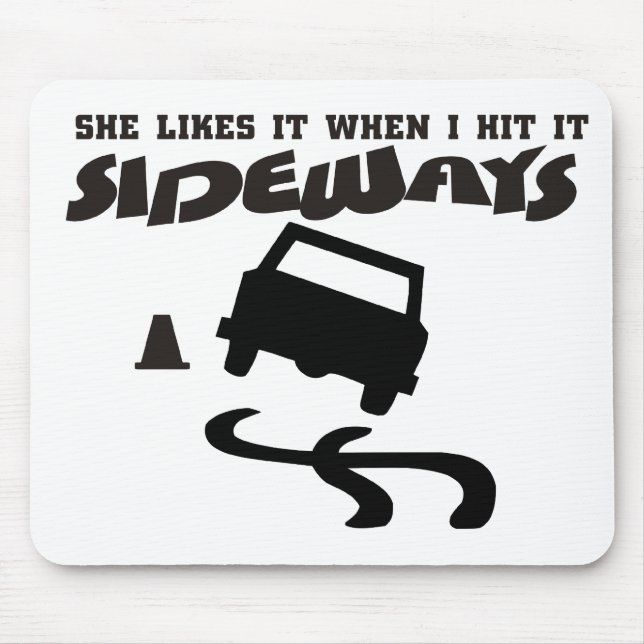 sie mag es seitlich DRIFTwith AUTO 2 Mousepad (Vorne)