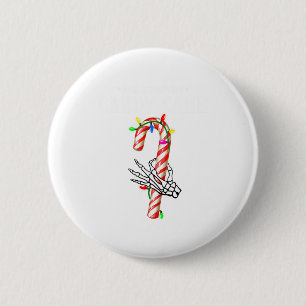 Sie mag mein Zuckerstangen-Skelett-Paar-Weihnachte Button