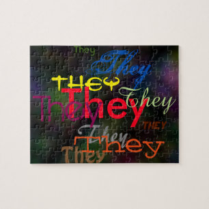 Sie/Maßgeschneiderte Pronomen überall im Puzzle