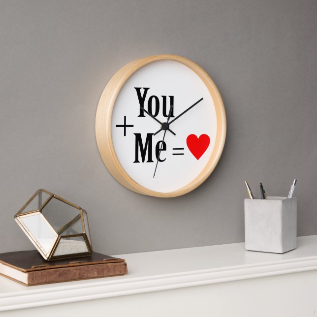 Sie + Me = Tasse der Liebe Uhr (Büro)
