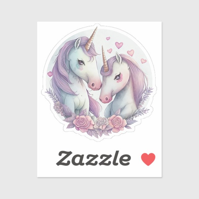 Sie, meine Liebe, sind ein echter Einhorn Classic  Aufkleber (Blatt)