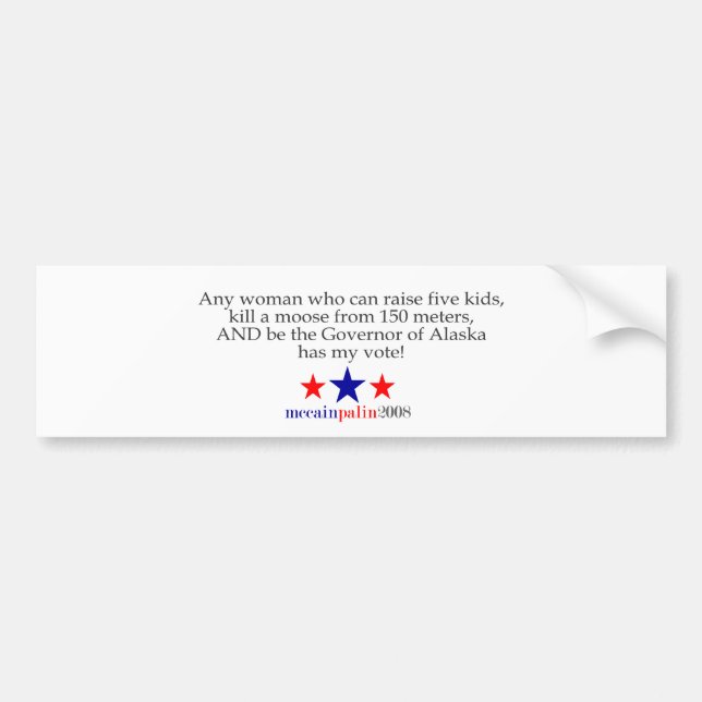 Sie meine Stimme Autoaufkleber (Vorne)