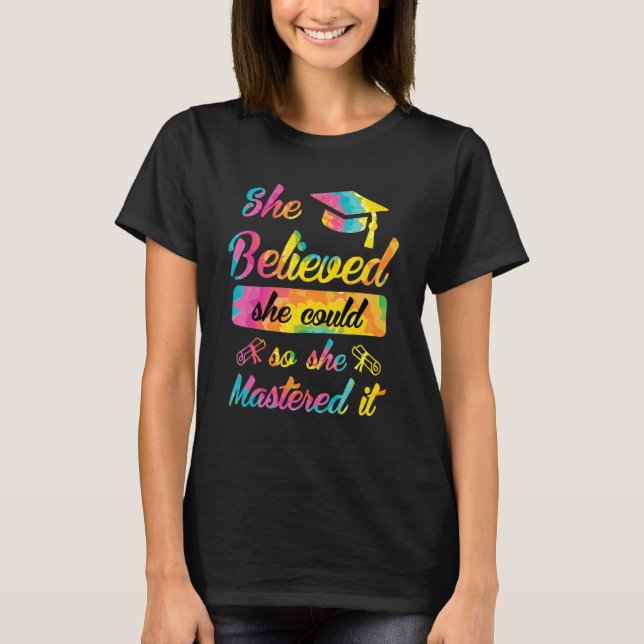 Sie meisterte es Master 1 T-Shirt (Vorderseite)