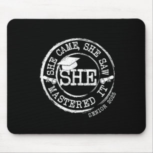 Sie meisterte es meistern Degree Abschluss Retro C Mousepad