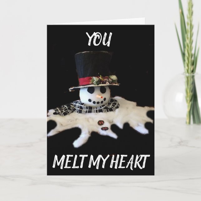 SIE **MELDEN SIE MEIN HERZ** CHRISTMAS-LIEBE KARTE (Vorderseite)