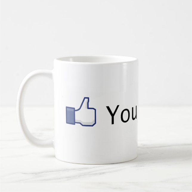 Sie mögen dieses. Facebook mögen Kaffeetasse (Links)