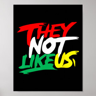 Sie mögen uns nicht Juneteeth Black History Month Poster