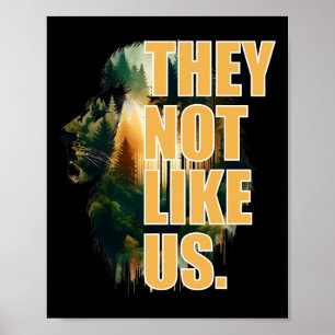 Sie mögen uns nicht Touchdown American Football Ga Poster