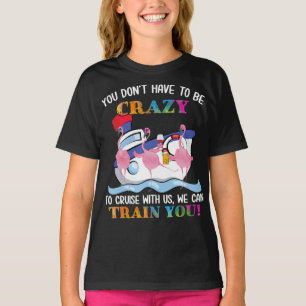 Sie müssen nicht verrückt sein, um uns Flamingo  T-Shirt