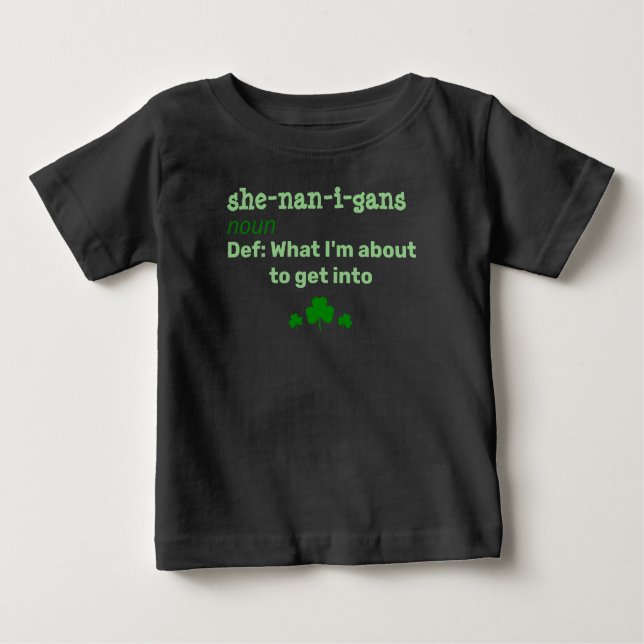 sie-nan-i-gan Saint Patrick's Baby T - Shirt (Vorderseite)