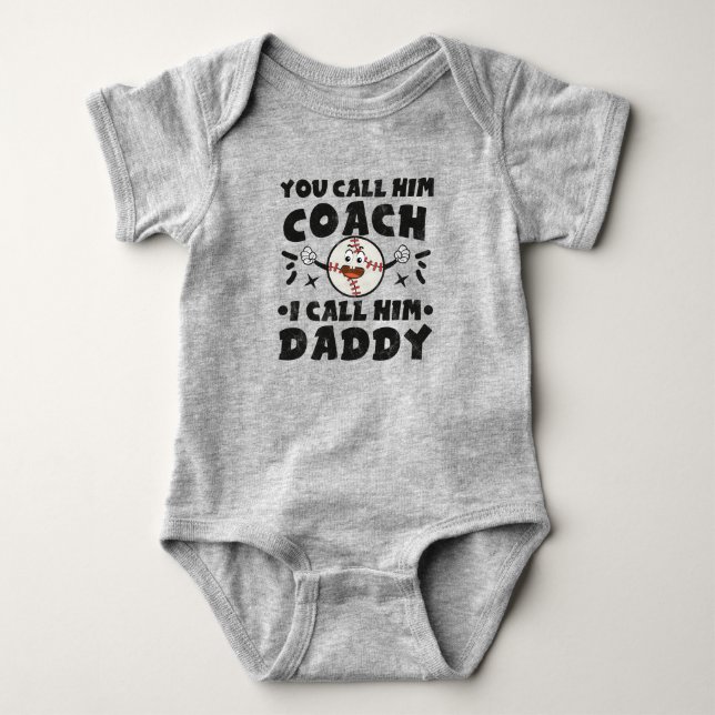 Sie nennen ihn Coach, ich nenne ihn Daddy, Niedlic Baby Strampler (Vorderseite)