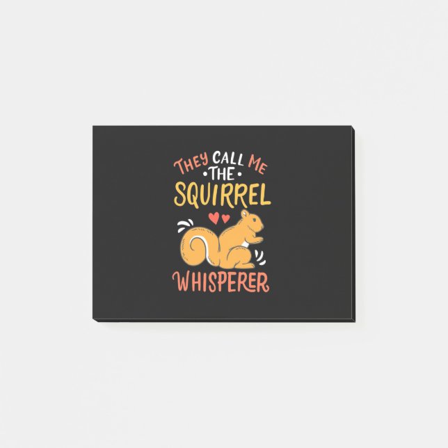 Sie nennen mich das Eichhörnchen Whispern Post-it Klebezettel (Vorderseite)