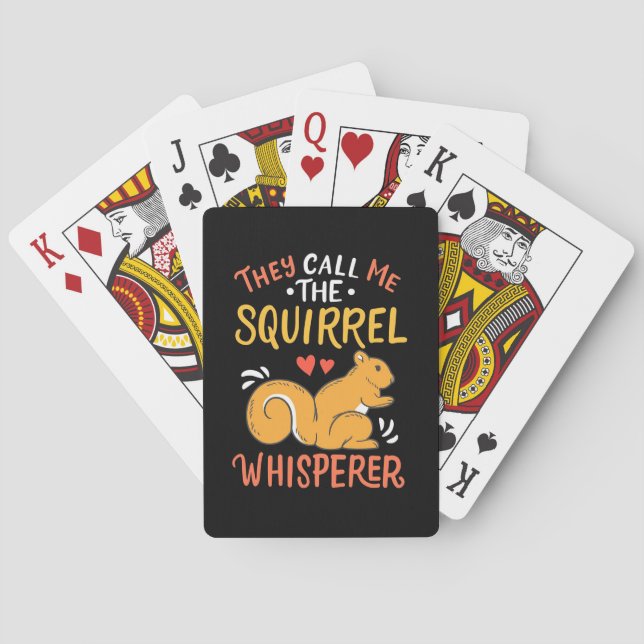 Sie nennen mich das Eichhörnchen Whispern Spielkarten (Rückseite)