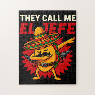 Sie nennen mich El Jefe Taco Funny Boss Cinco De M