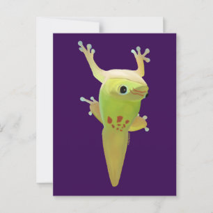 Sie nennen mich klebrige Zehen! DAY GECKO Postkarte