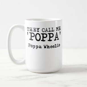 Sie nennen mich Poppa Wheelie Dirt Bike Motocross  Kaffeetasse