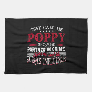 Sie nennen mich Poppy, weil Partner In Crime Geschirrtuch